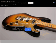 Tablet Screenshot of mk-guitar.com